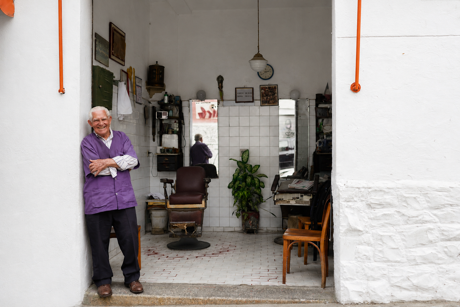 Barbearia de bairro no Brasil